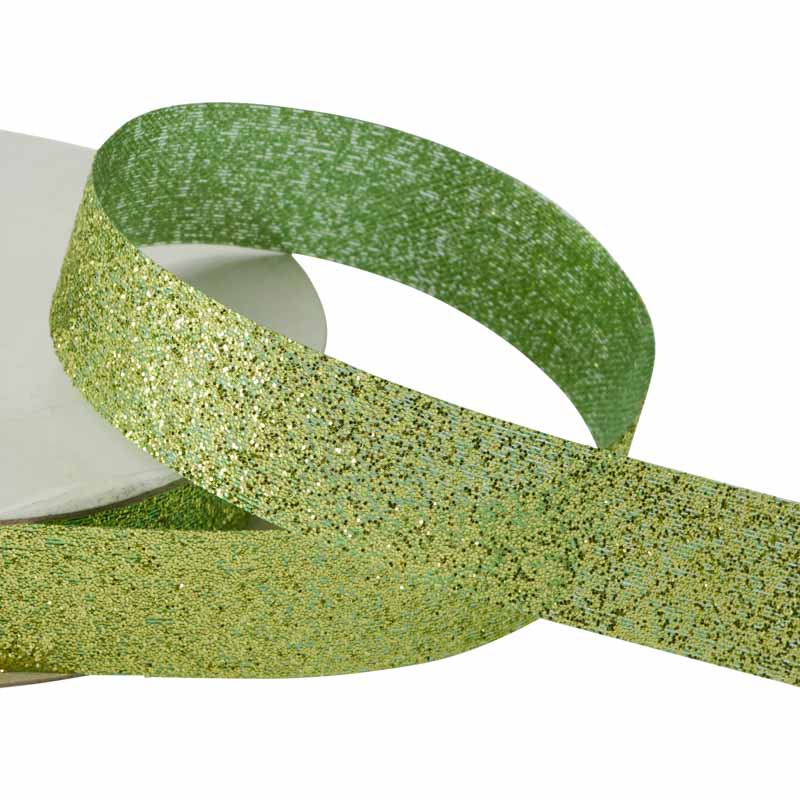 Glitter Cut-Edge Ribbon Spool - Select Color