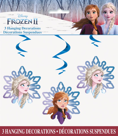 Disney Frozen Hanging Swirl Decorations 26in 3ct