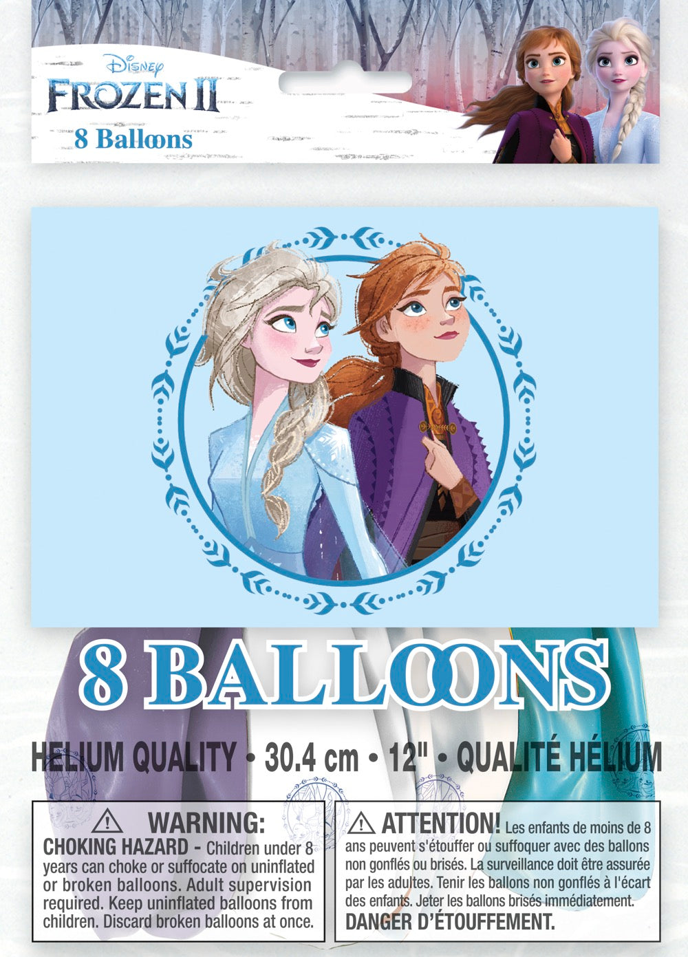 Disney Frozen 12in Latex Balloons 8ct