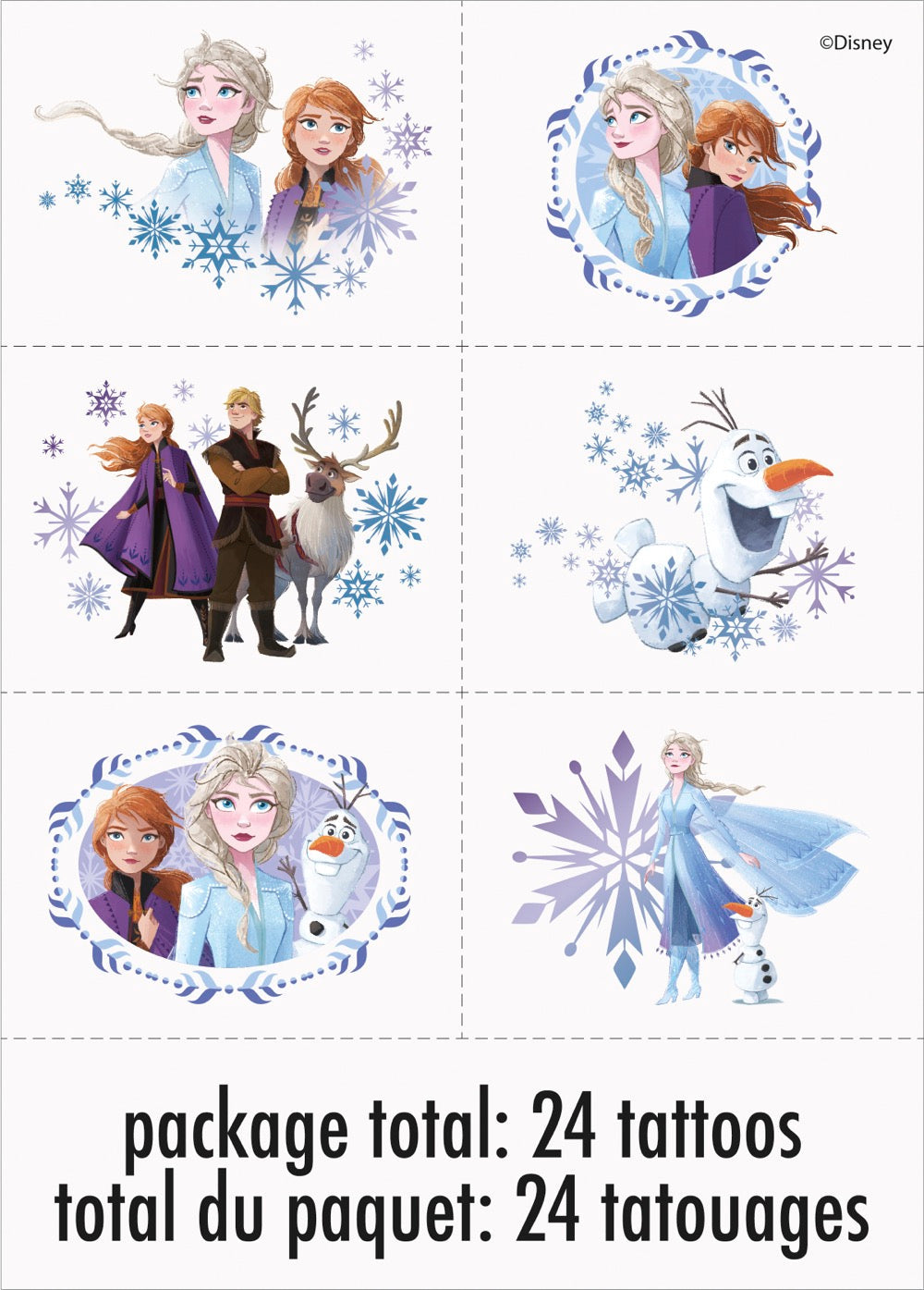 Disney Frozen Tattoos 24ct