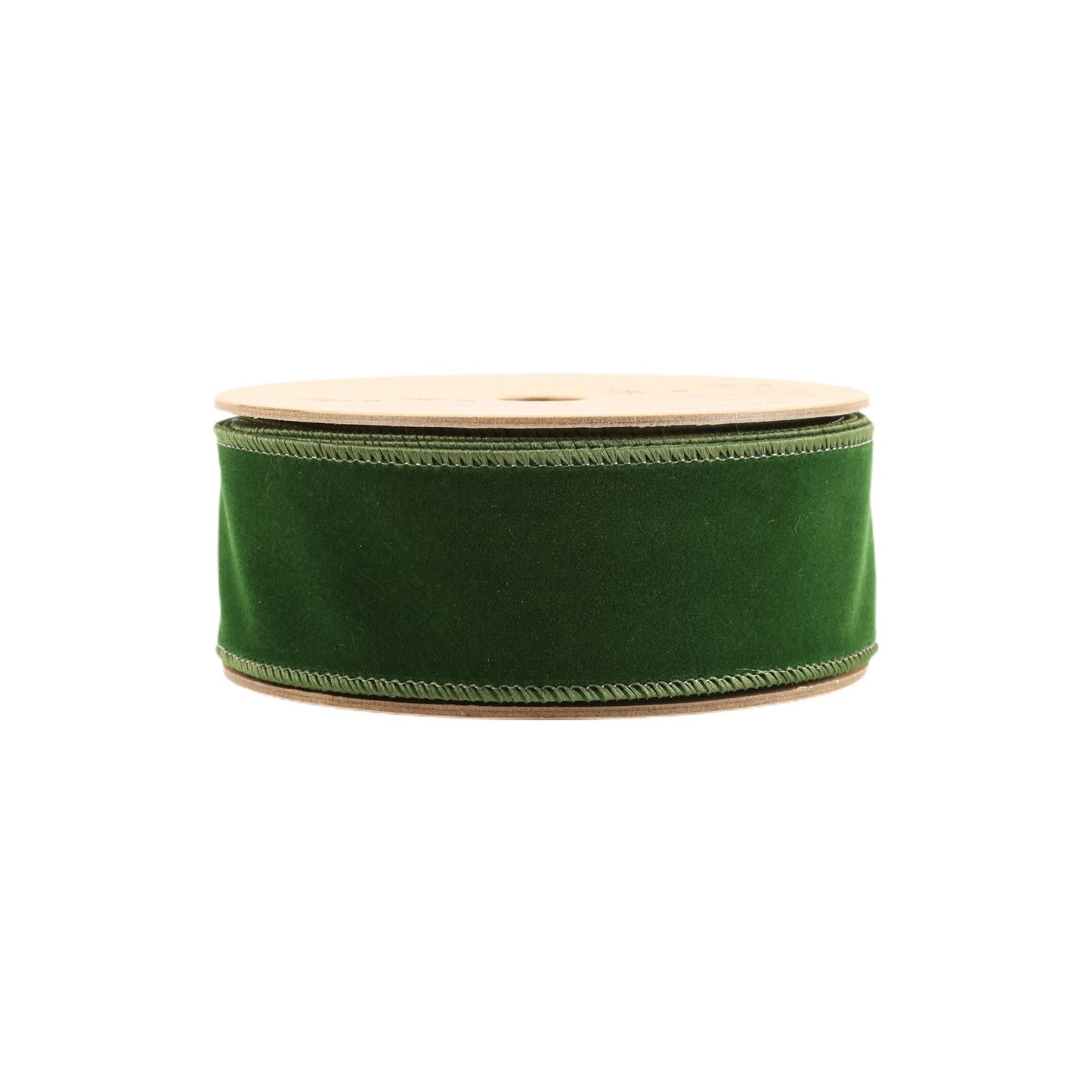 1 1/2" Wired Velvet | Spruce | 10 Yard Roll