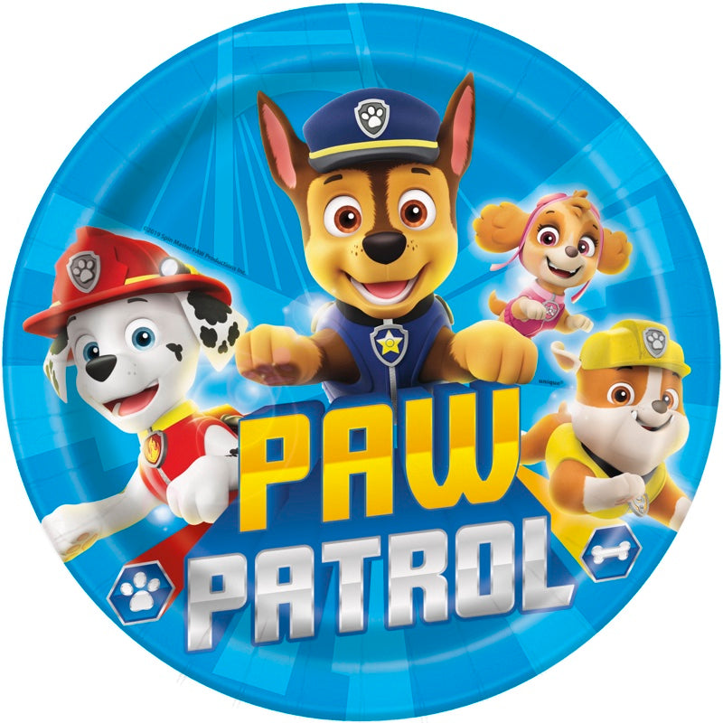 Paw Patrol 9" Plates 8ct