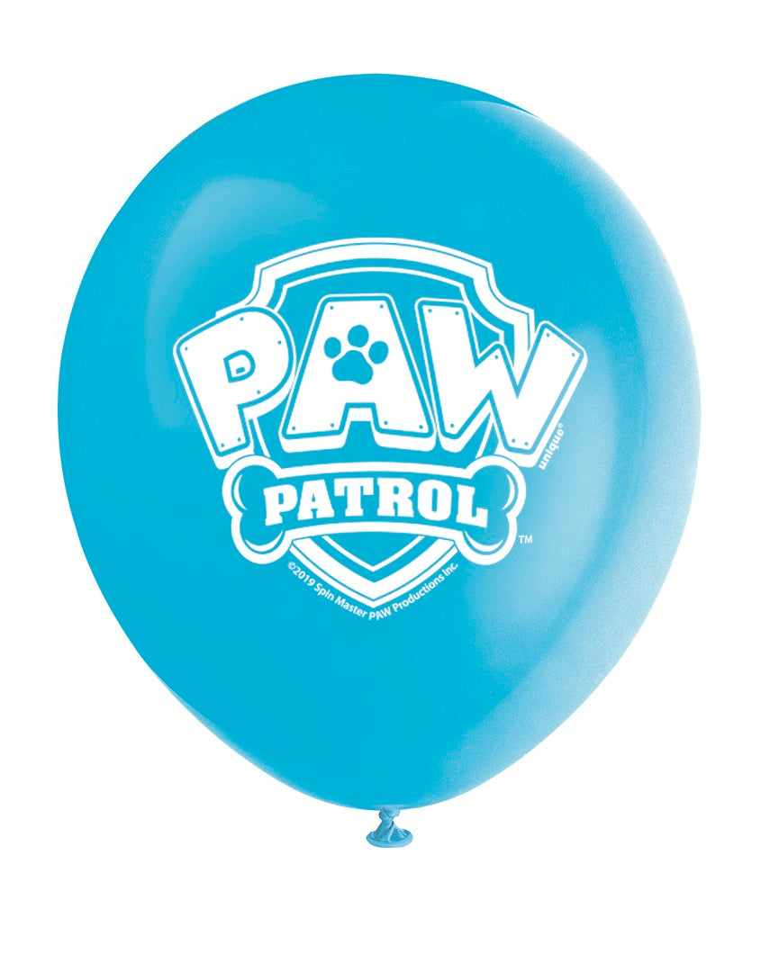 Paw Patrol 12in Latex Balloons 8ct