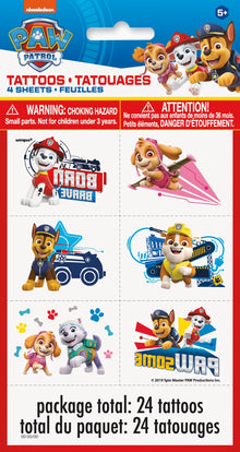 Paw Patrol Tattoos 24ct