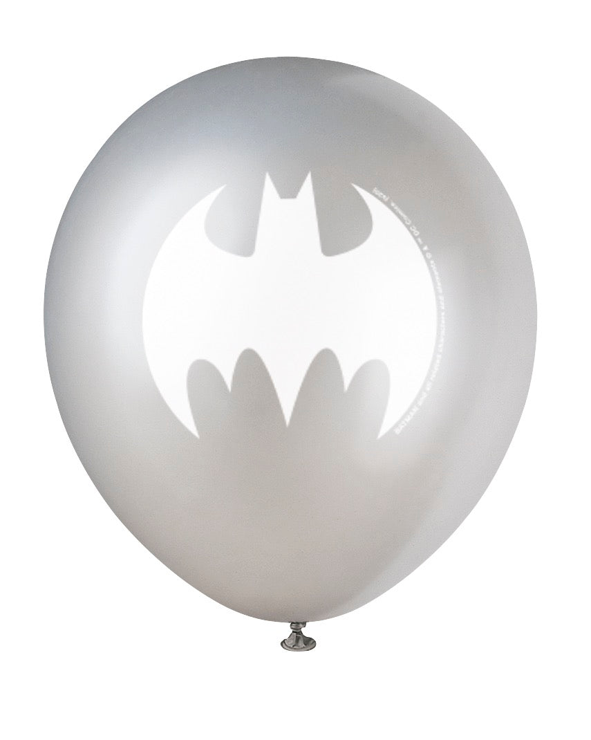 Batman 12in Latex Balloons 8ct