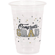 Starry Graduation 16oz Plastic Cups 8ct