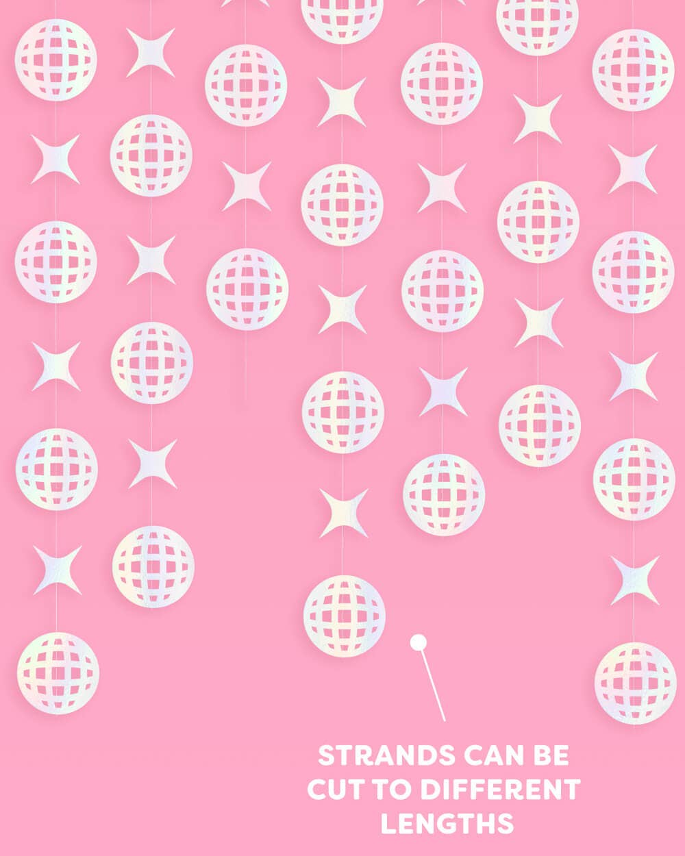 Disco Party 12ft Garland Decorations 4ct