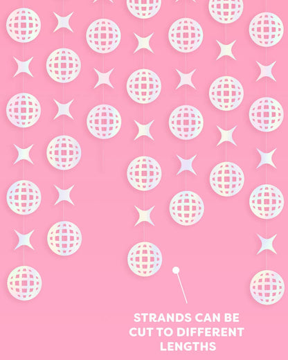 Disco Party 12ft Garland Decorations 4ct