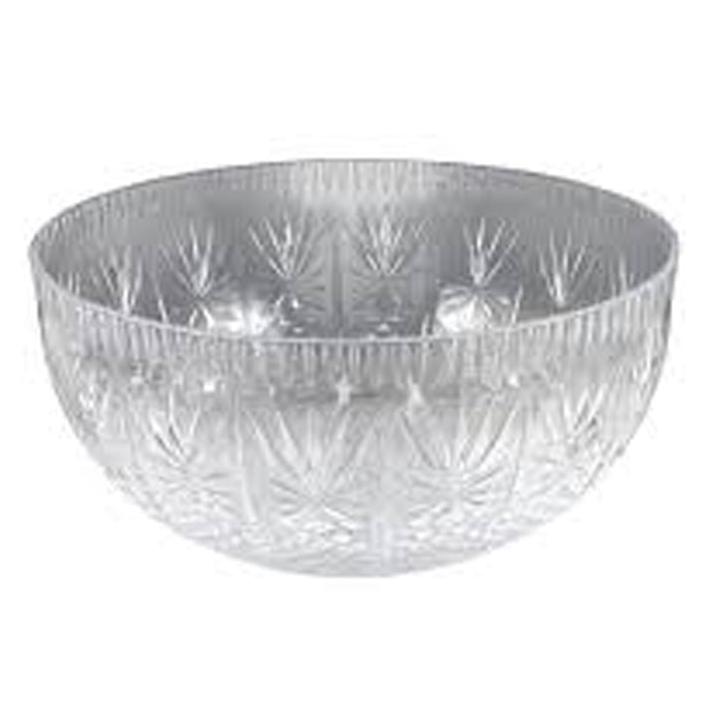 Crystal Plastic Punch Bowl 12 Qt