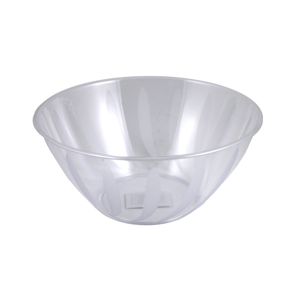 Clear Plastic Swirl Bowl
