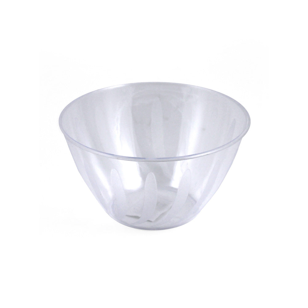 Clear Plastic Swirl Bowl