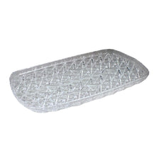 Crystalware Clear Plastic Crystal Cut Tray 18"x12"