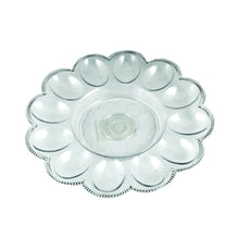 Clear 9.5" Plastic Egg Dish