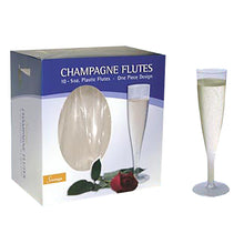 5oz Sovereign Fluted Plastic Champagne Glasses 1-Piece 10ct