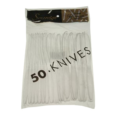 Sovereign Clear Cutlery 50ct