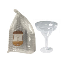 12oz Clear Plastic Margarita Glasses 10ct
