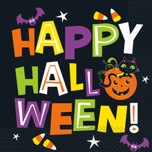 Cat & Pumpkin Happy Halloween Lunch Napkins 16ct