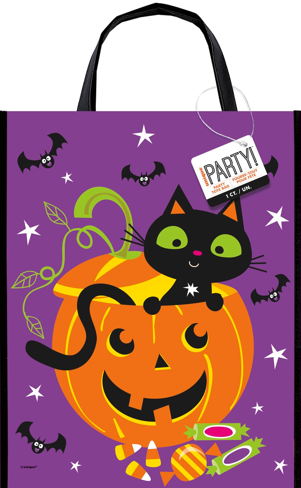 Cat & Pumpkin Tote Bag 12x15