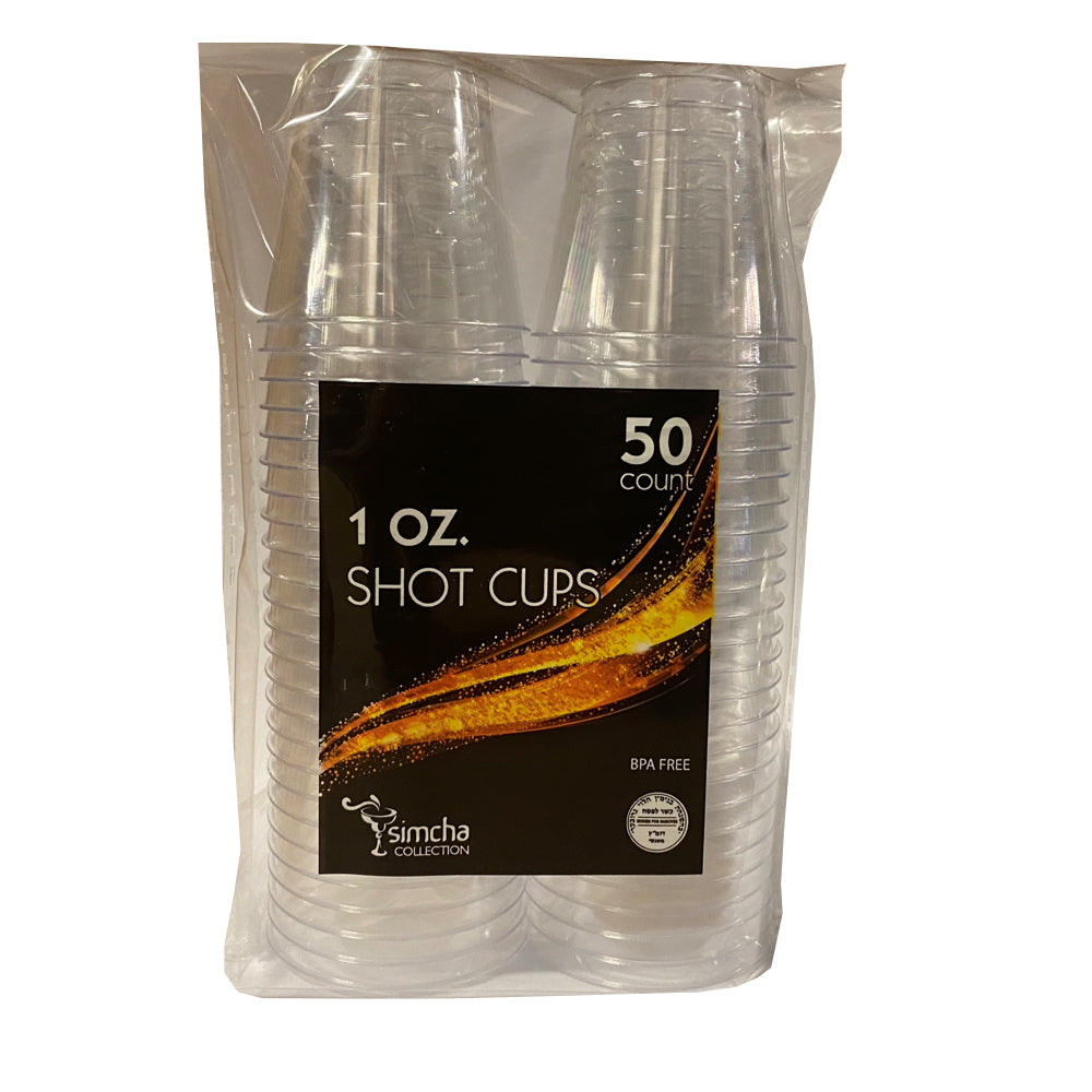 1oz Clear Plastic Shot Cups 50ct