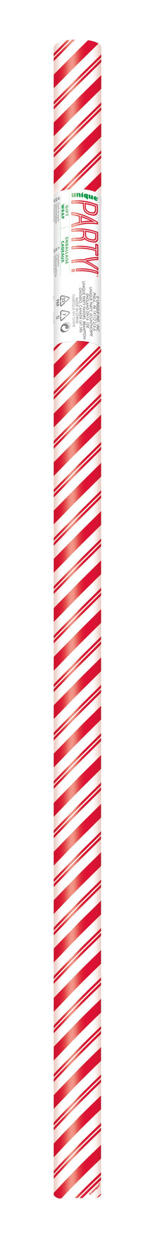 Red Stripes Gift Wrap 30 in x 5 ft