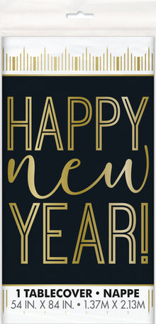 Roaring New Years Rectangular Plastic Table Cover 54 x 84