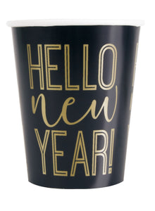 Roaring New Years 9oz Paper Cups 8ct