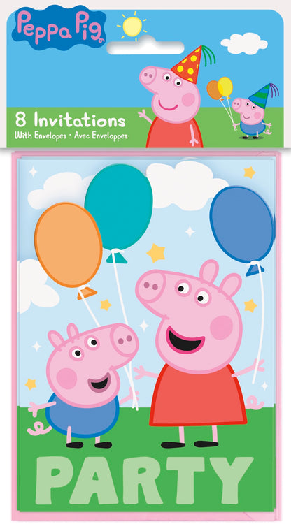 Peppa Pig Invitations 8ct