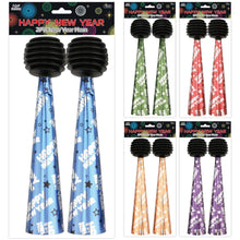 Happy New Year Horn Colors 2ct - 1 Assorted Color