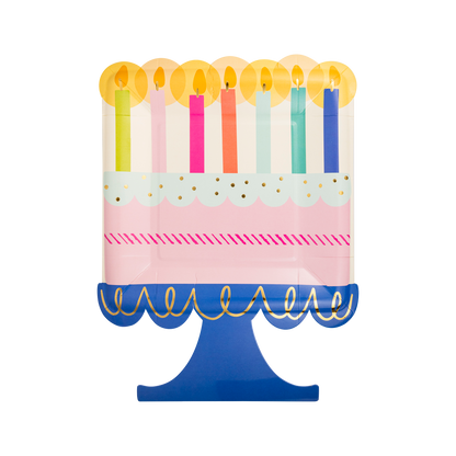 Cake Shaped Paper Plates 12ct