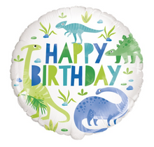 Blue & Green Dinosaur 18in Mylar Balloon