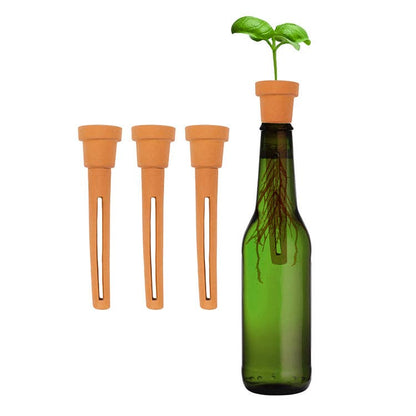 Bottle Top Herb Planters