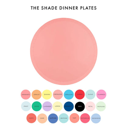 Shades Dessert Plates - 8 Pk. - 23 Color Options