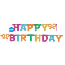 Rainbow Happy Birthday Jointed Banner 4ft