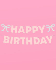 Birthday Bow Iridescent Banner