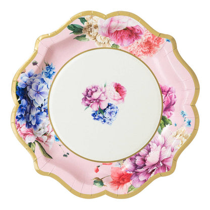 Mixed Floral Paper Plates - 12 Pack | Tea Party |