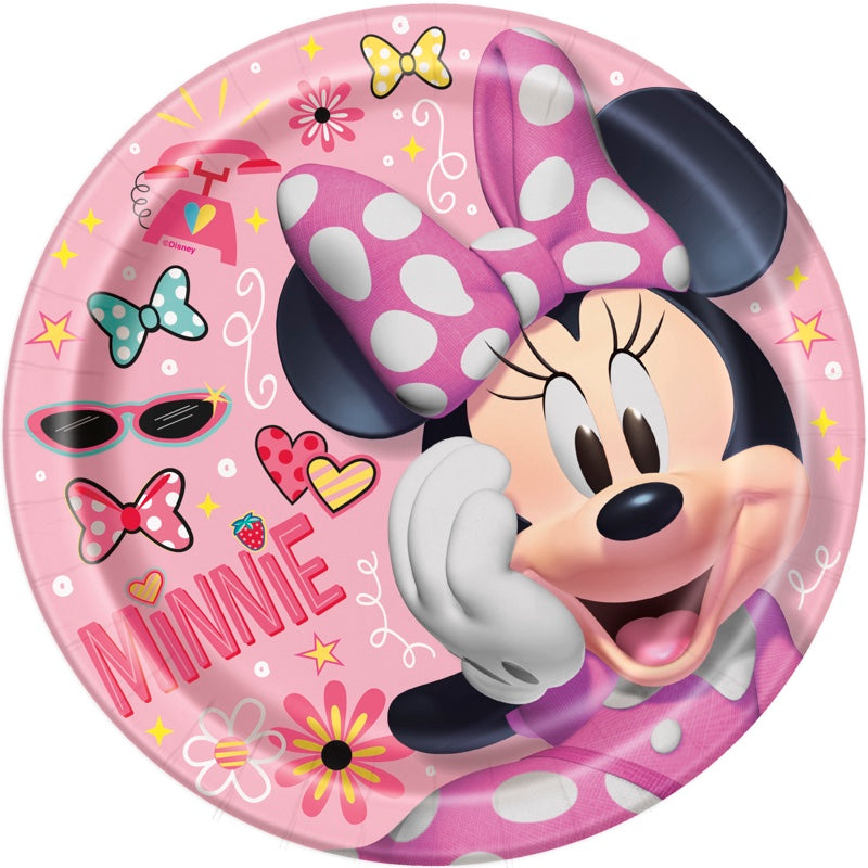 Minnie Mouse 9" Plates 8ct