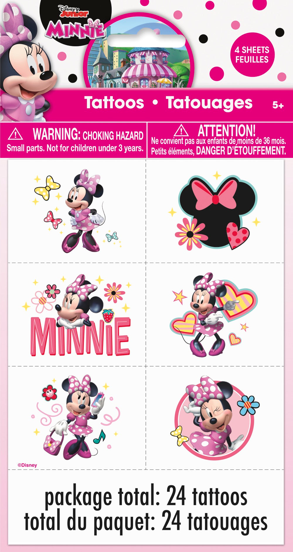 Minnie Mouse Tattoos 24ct