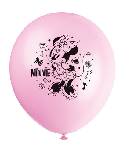 Minnie Mouse 12in Latex Balloons 8ct