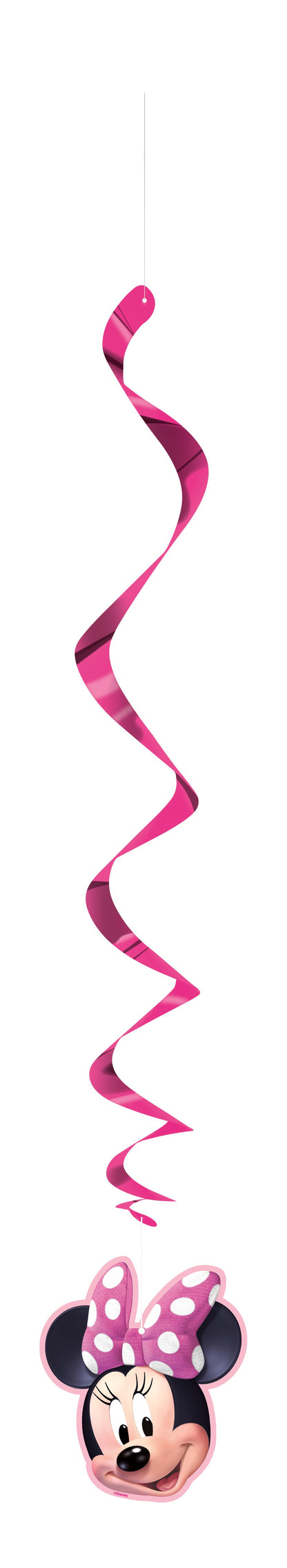 Minnie Mouse Hanging Swirl Decorations 26in 3ct