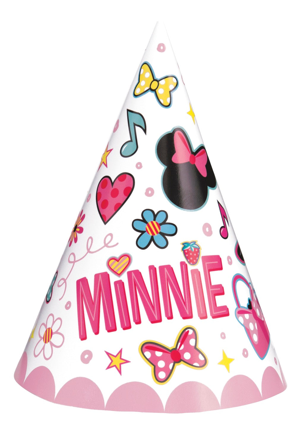 Minnie Mouse Party Hats 8ct