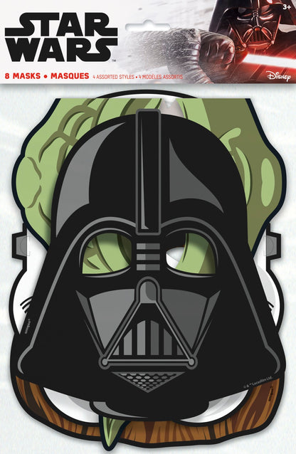 Star Wars Classic Party Masks 8ct