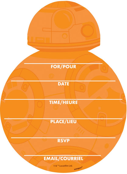 Star Wars Classic Large Invitations 8ct