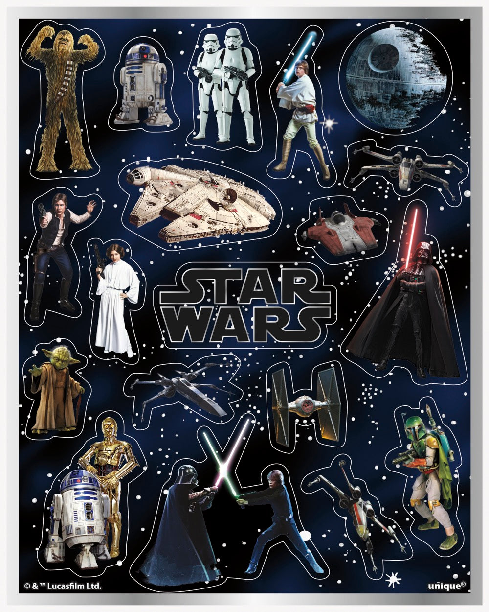 Star Wars Classic Sticker Sheets 4ct