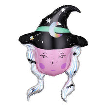 S27 Purple Witch Foil Balloon 34in.