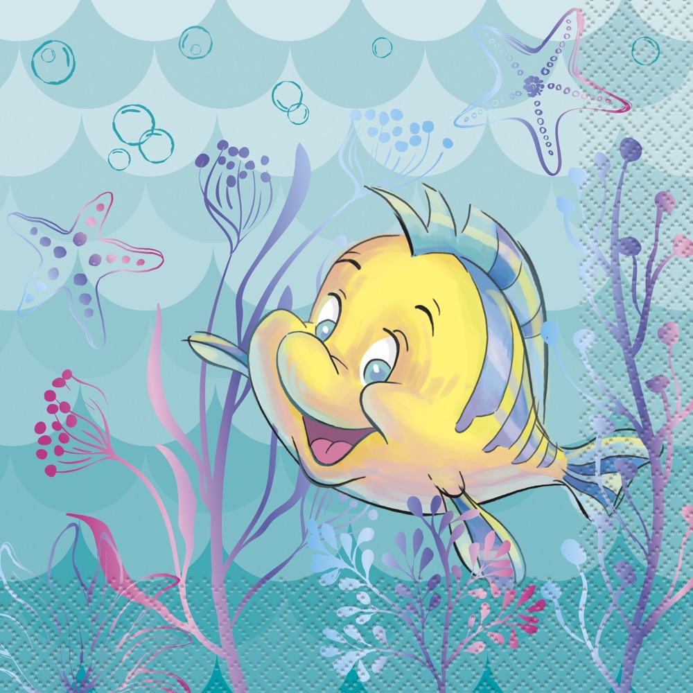 Disney The Little Mermaid Luncheon Napkins 16ct