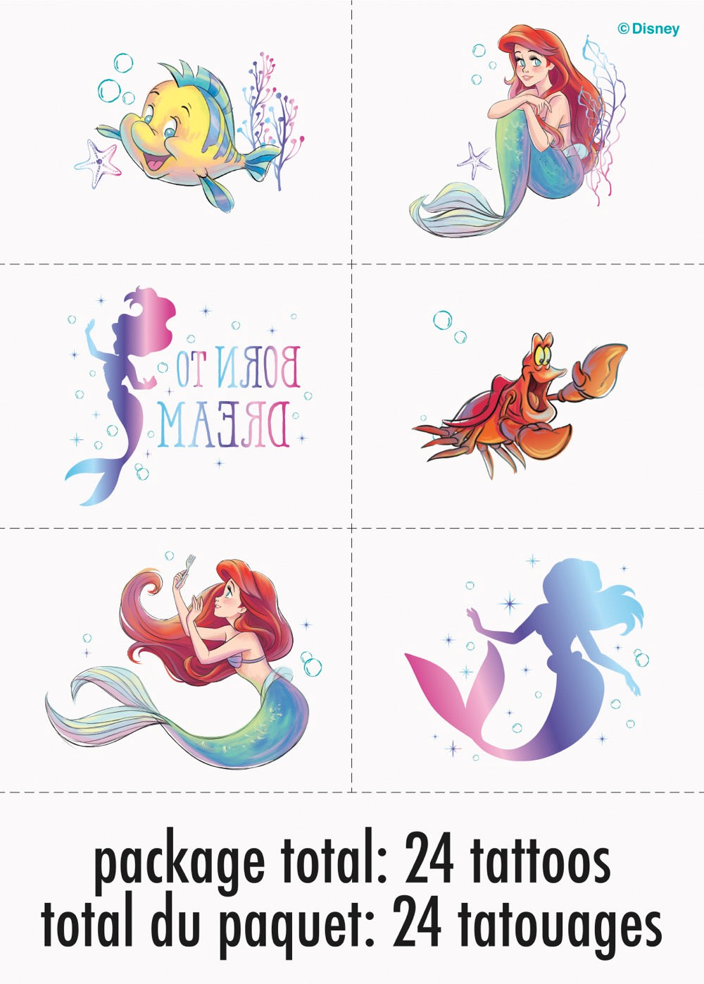 The Little Mermaid Tattoos 24ct