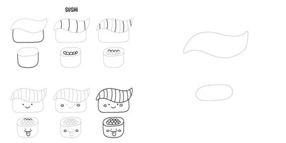 Draw Kawaii in 5 Simple Steps Coloring Book