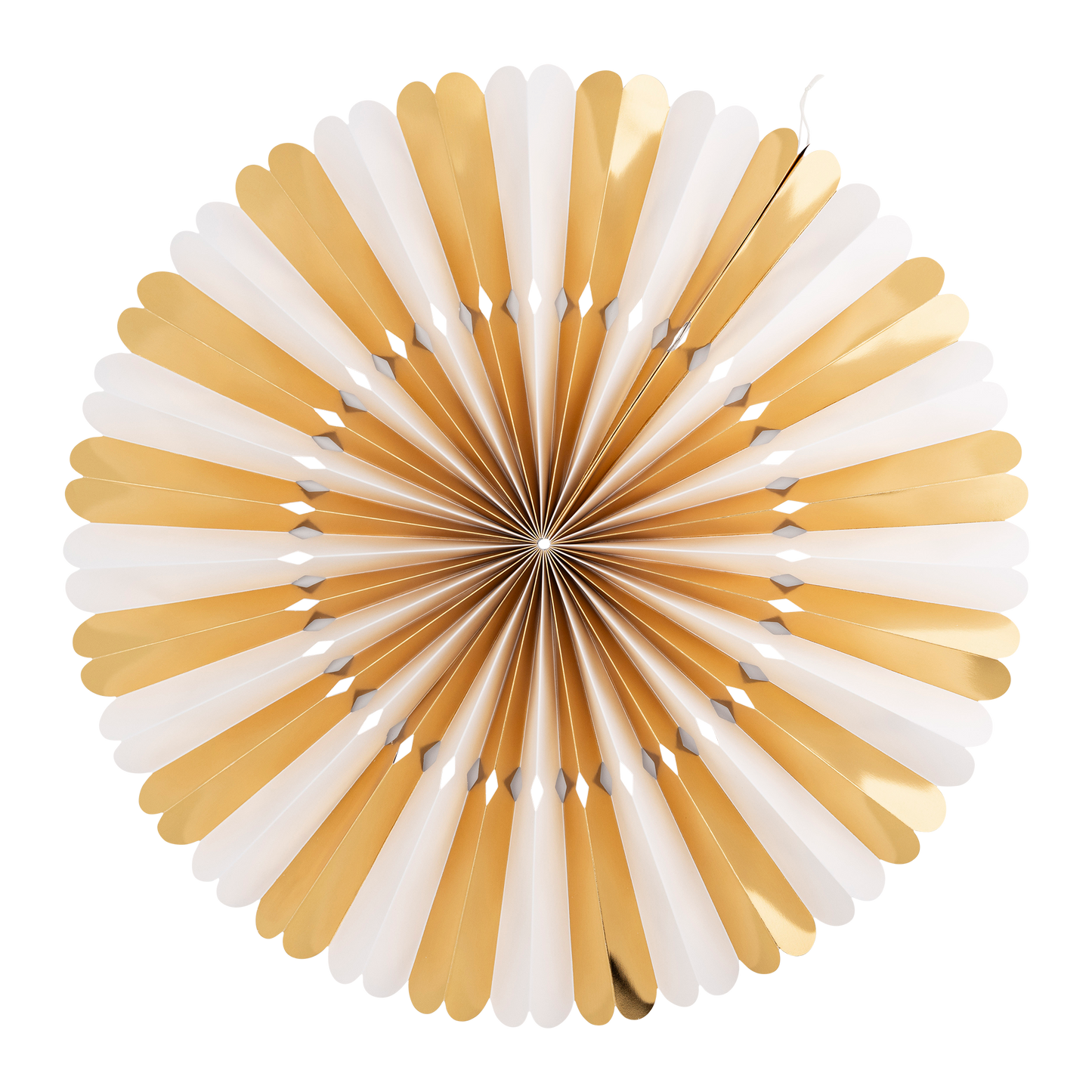 Gold and White Party Fan Set