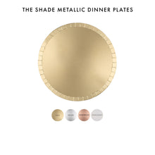Shades Metallic Dinner Plates - 8 Pk. - 4 Colors