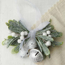 Frosted Mistletoe Jingle Bell Ornament (Package of 12)